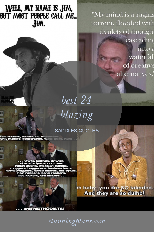 Best 24 Blazing Saddles Quotes Home, Family, Style and Art Ideas